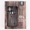 Besteck-Set Dinnerbesteck anthrazit 16teilig