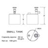 Maidstone Engineering Refillable Gas Tank - Small, Universal Fit