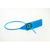 Blue 220mm Plastic Security Seals. High Strength Numbered Tags Pull Ties Anti-Tamper (100)