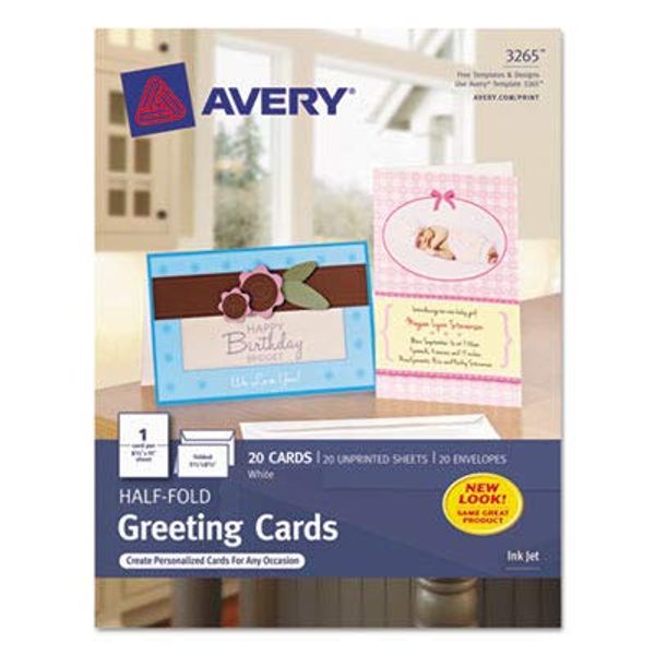 Avery 03265 Pc20 Blank Card 20Ct