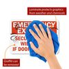 SmartSign “Emergency Exit Only - Security Alarm Will Sound If Door is Opened”...