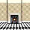 MyTinyWorld Dolls House Miniature Gold Classic Wallpaper Design