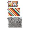 LOQI Pop Zip Pockets (Set of 3), Multicolor