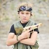 Commando Toy Play Set 5 Piece Military Toys for Kids Cowboy Sheriff Blaster with Holster and Adjustable Belt, Role Play Dress Up Halloween Costume Accessories