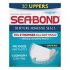 SEA-BOND Denture Adhesive Seals Uppers Original, 30 Each (Pack of 8)