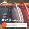 JBL Clip 4 Portable Bluetooth Speaker (White) + Bundle with divvi! Protective Hardshell Case (Black)