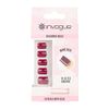 Invogue Wine Red Square Nails (24 Pieces)