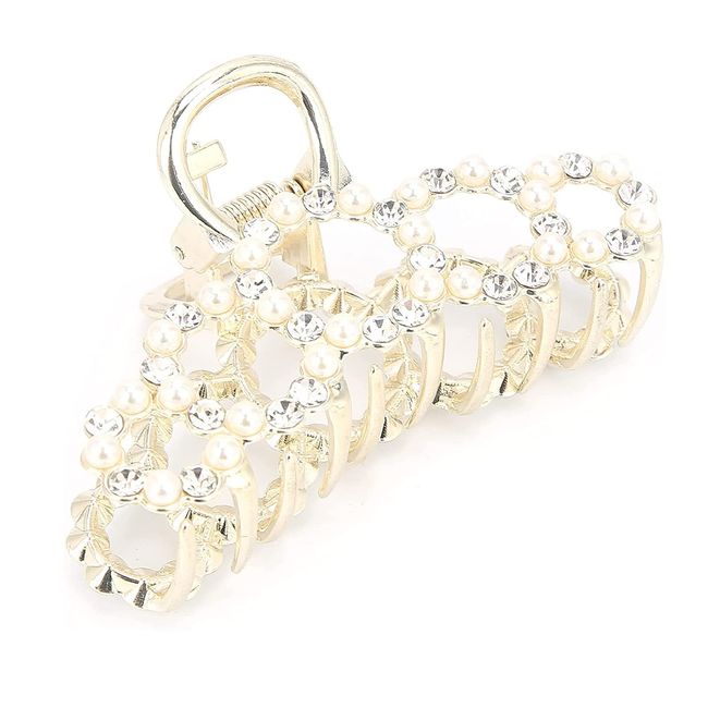 Hair Clip Faux Pearl Hair Claw Delicate Hair Clamp for Fixing Hair Accessories for Women and Girls