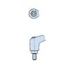 Esco M4x15mm Male Thread Mini Clamp Lever (Red) EA948CB-602