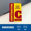 Contractor Badges, Custom Print, Heavy Duty (with Logo)