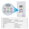 DEWENWILS  7 Day Programmable In-Wall Timer Switch Digital for Fans, Lights,