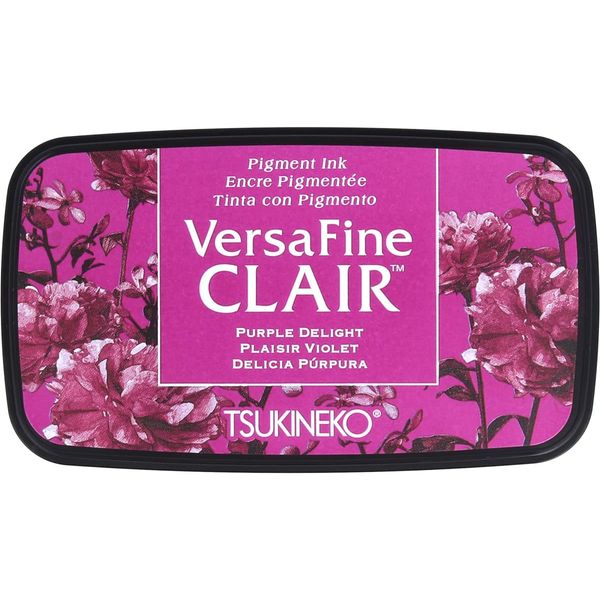 Tsukineko Delight Versafine Clair Ink Pad, Synthetic Material, Purple, 5.6 x 9.7 x 2.3 cm