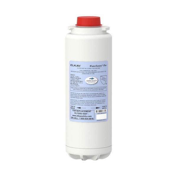 Elkay 51300C WaterSentry Plus Replacement Filter (Bottle Fillers) , White