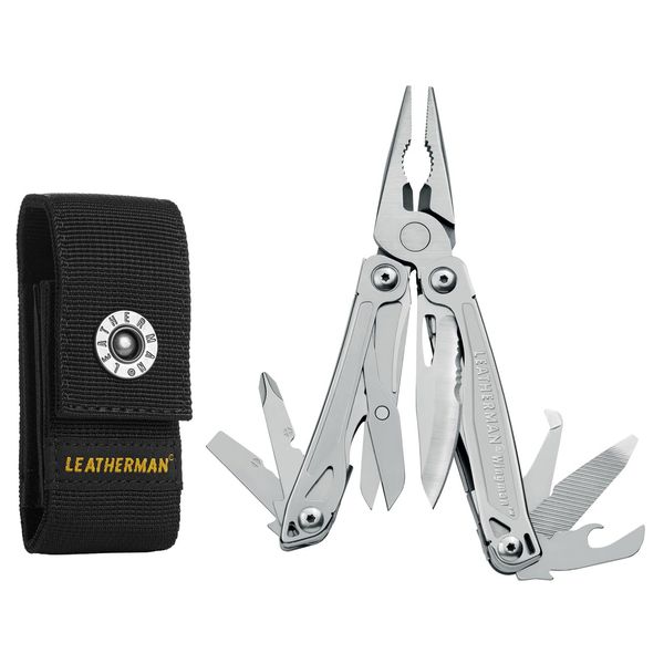 Leatherman Wingman Multi-Tool - 14 Tools with All-Features, Stainless Steel, With Nylon Sheath