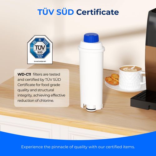 Waterdrop Coffee Filter, Replacement for De'Longhi® Water Filter DLSC002, ECAM, Eletta, Dinamica, Magnifica, ETAM Autentica and Different Model of Esam, TÜV SÜD Certified (2)