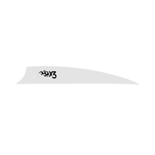 Bohning X3 Vane, 3.5", White, 36pk
