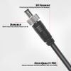 Alvin's Cables D Tap to Lock DC Coil Power Cable for Video Devices PIX-E7 7 Touchscreen Display