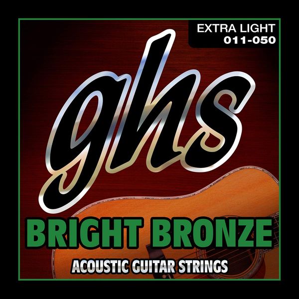 GHS BRIGHT BRONZE String Set For Acoustic Guitar - BB20X - Extra Light - 011/050