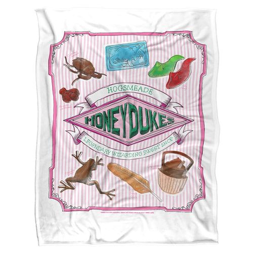 Harry Potter Blanket, 60"x80" Honeydukes Hogsmeade Label Silky Touch Super Soft Throw Blanket
