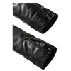 Fairylinks Leather Jacket Men Slim Fit Motorcyle Lightweight ,Black,Large