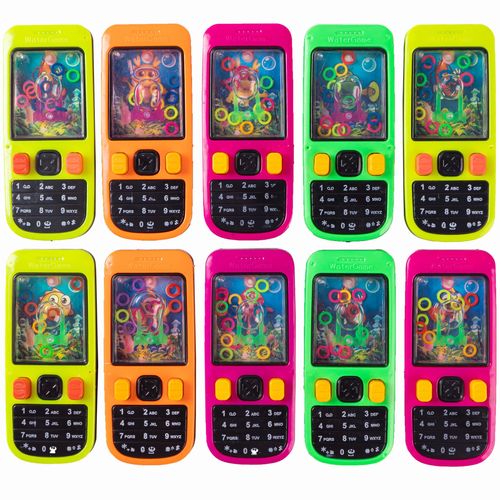 Handheld Water Game-10 Pcs Water Ring Game-Water Games for Kids Handheld-Kids Water Games Handheld-Treasure Box Prizes-Party Favors Goodie Bags Stuffers-Birthday Class Favor-Back to School Gift 4.2"