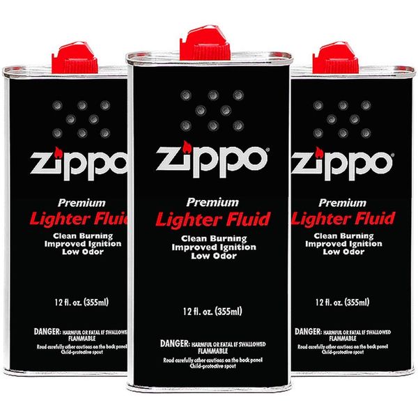 Zippo Premium Lighter Fluid, 12-Ounces, 3-Pack