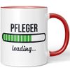 JUNIWORDS Tasse, Pfleger loading, Rot (6211072)
