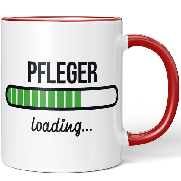 JUNIWORDS Tasse, Pfleger loading, Rot (6211072)