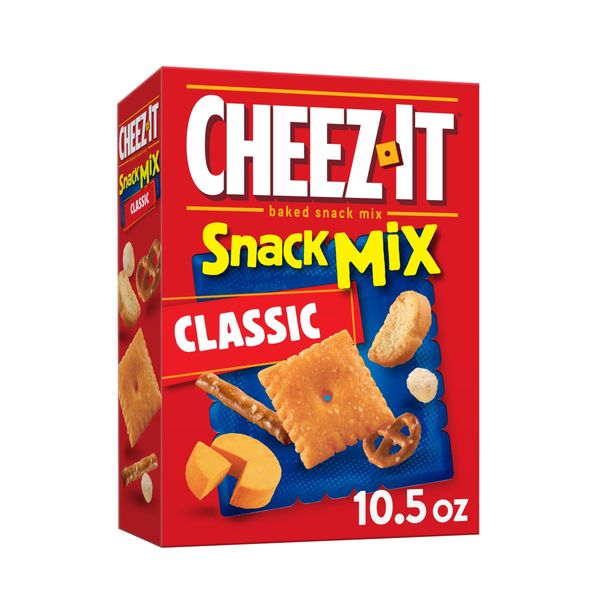 Cheez-It Snack Mix, Lunch Snacks, Cheese Snacks, Classic, 10.5oz Box (1 Box)