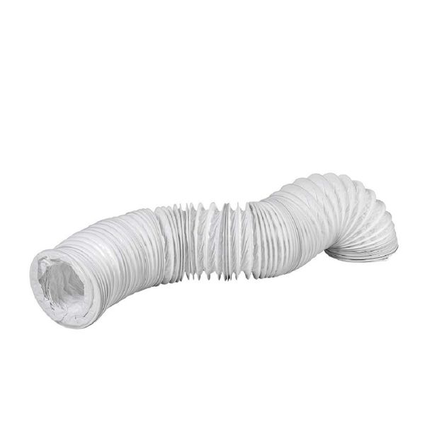 125mm (5 inch) x 3 metre - PVC Flexi Hose - White Universal Tumble Dryer - Cooker Hood - Extractor Fan - Air Conditioner Hose