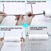 5 Pack Extendable Pegboard Paper Towel Holder,Pegboard Hook for Workshop,Garage,Kitchen,Laundry Room,Bathroom etc.