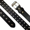 Lowlife Sphere Leather Belt in Black