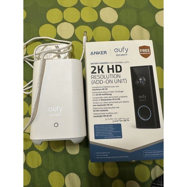 eufy Wireless Video Doorbell 2K Security Camera Intercom Local Storage HomeBase2