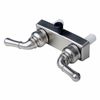 RV Two Handle Shower Diverter with Matching Hand Held Shower Brushed Nickel