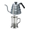Hario 4 Cup Tea and Coffee Press and V60 Buono Coffee Drip Kettle