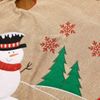 Christmas Tree Skirt - Xmas Tree Base Floor Mat (Red Snowman)