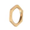 sourcing map G1/2 Lock Nut, Hex Brass Female Locknut for Plumbing 10pcs