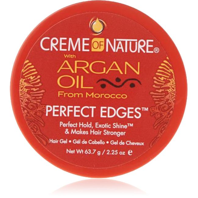 Creme of Nature Argan Oil Perfect Edge Hair Gel 63.7 g, CNPED, 63.7 g (Pack of 1)