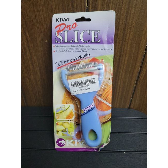 Kiwi PRO SLICE Thai Peeler Knife stainless steel blade Product Of Thailand Blue