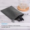 PATIKIL 30x20cm Microfiber Pouch, 2Pcs Soft Storage Drawstring Gift Bag for Glasses Wedding, Gray