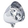 6"Chrome Motorcycle LED Visor Headlight Lamp For Harley Bobber Chopper Universal