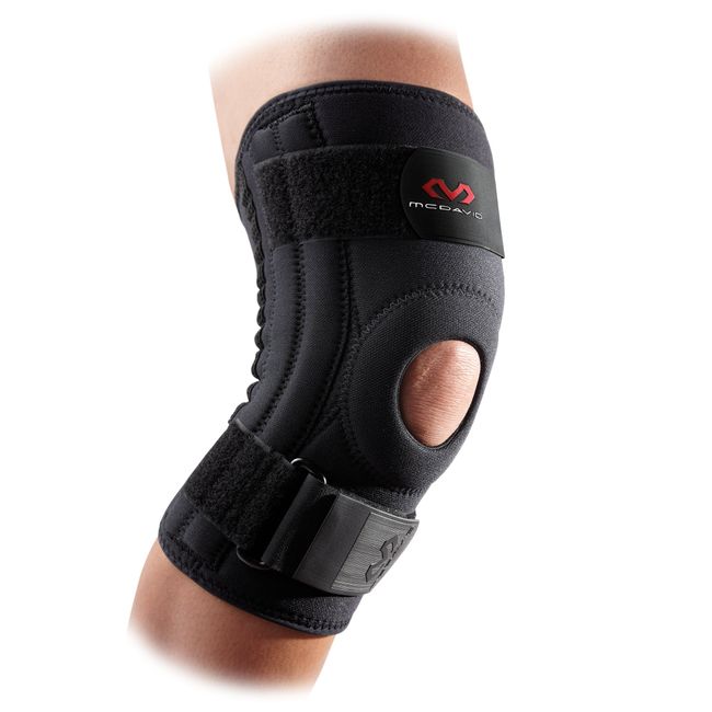 McDavid 421 Level 2 Knee Support with Stays, Black, X-Large