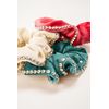 Violet and Brooks Embellished Scrunchie - Cream