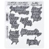 Stampers Anonymous_AGW Cling Handwritten Thoughts Mounted Stamp