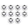 sourcing map Closet Wardrobe Rod Flange,16mm/0.63inch Dia, Socket Bracket Support Holder for Pipe 10Pcs