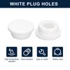 uxcell 4pcs White Plug Hole 25mm/0.98" Hole Rubber Button Plug