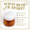 MOOM - Facial Sugaring Wax Travel Kit, Hair Removal for Chin, Eyebrows & Upper Lip - Made with Aloe Vera & Tea Tree Oil - Includes 1.6oz Jar, 6 Reusable Fabric Strips & 2 Wax Applicator Sticks