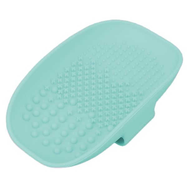 YILINNA Makeup Brush Cleaner Silicone Foundation Makeup Brush Scrubber Pad Portable Make Up Brushes Cleaning Pad for Beauty Eyebrow Brush Foundation Brush (Mint green)