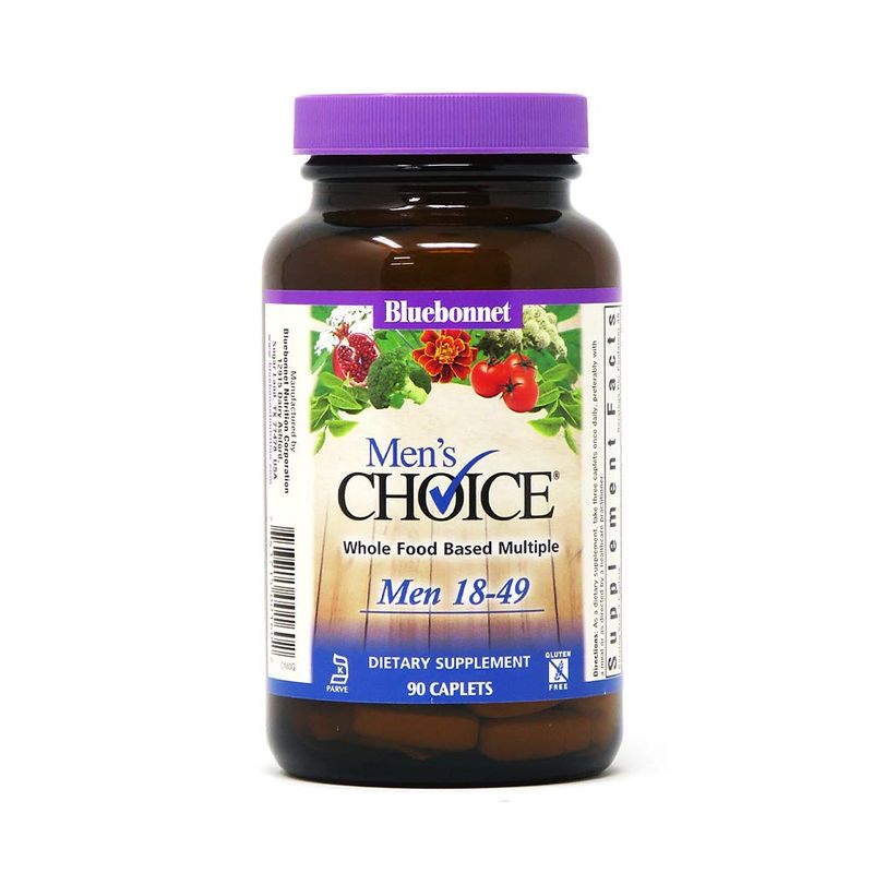 Bluebonnet Nutrition Men's Choice Whole Food-Based Multiple for Men 18-49, 90 Count