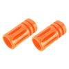 GoldenBall & Eagle Airsoft M4 Orange Tip Compliant 14mm Counter-Clockwise Threading - 2 Pack